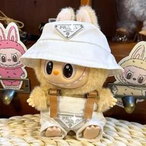 Labubu Clothes Set for 17cm Dolls - Labubu Designer Clothes, Overalls & Accessories, Premium Dress Up Bundle, Stylish Chic Doll Clothing (No Doll Included)